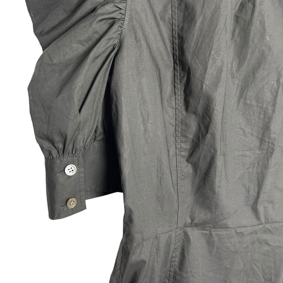 Frame Gillian Ruched Short-Sleeve Bodycon Shirtdress EC SZM No signs of wear - Picture 6 of 11